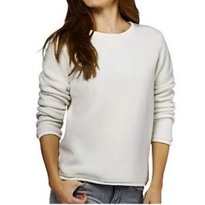 Denim & Co Chenille Fleece Long-Sleeve Sweatshirt